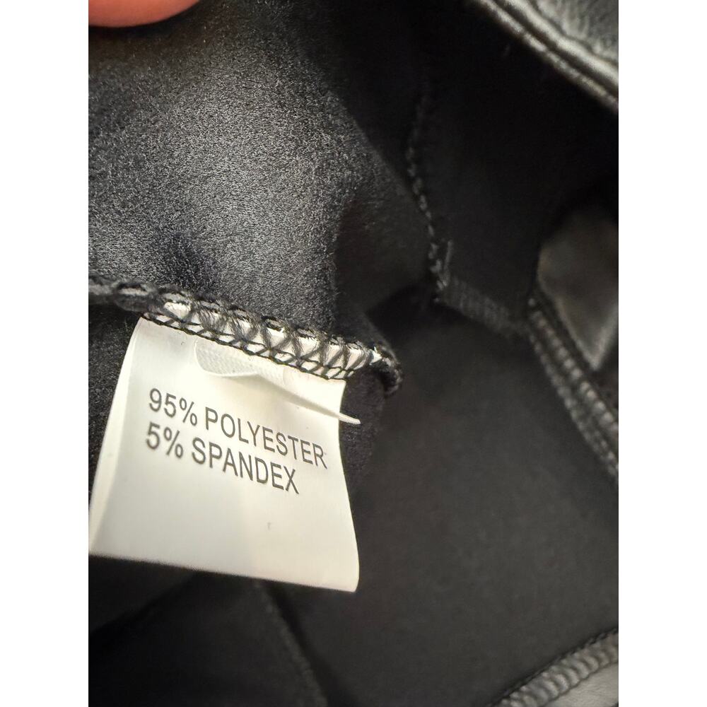 Faux Leather Wide Leg Pants Black XL (See Measurements) - Picture 6 of 9